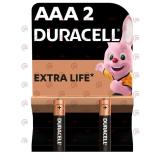 батарейка  AAА  щелочная 1.5V минипальчик Duracell Basic Alkaline  2шт картон  Бельгия