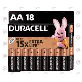 батарейка  AA  щелочная 1.5V пальчик Duracell Basic Alkaline 18шт картон  Бельгия
