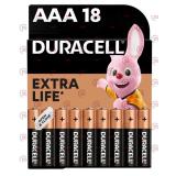 батарейка  AAА  щелочная 1.5V минипальчик Duracell Basic Alkaline 18шт картон  Бельгия