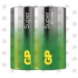 батарейка  тип C  щелочная 1.5V средняя GP Super G-Tech Alkaline 2шт  пленка
